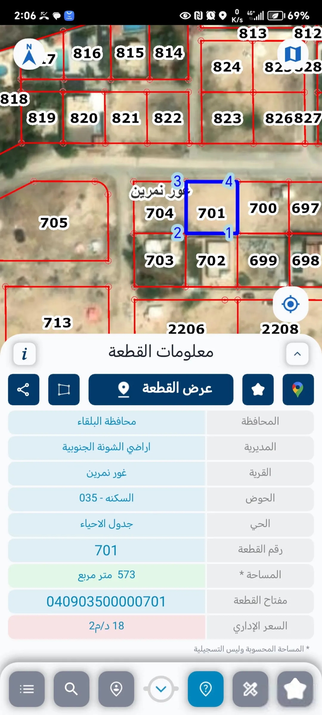 أرض سكن ج للبيع في غور نمرين – حوض السكنة