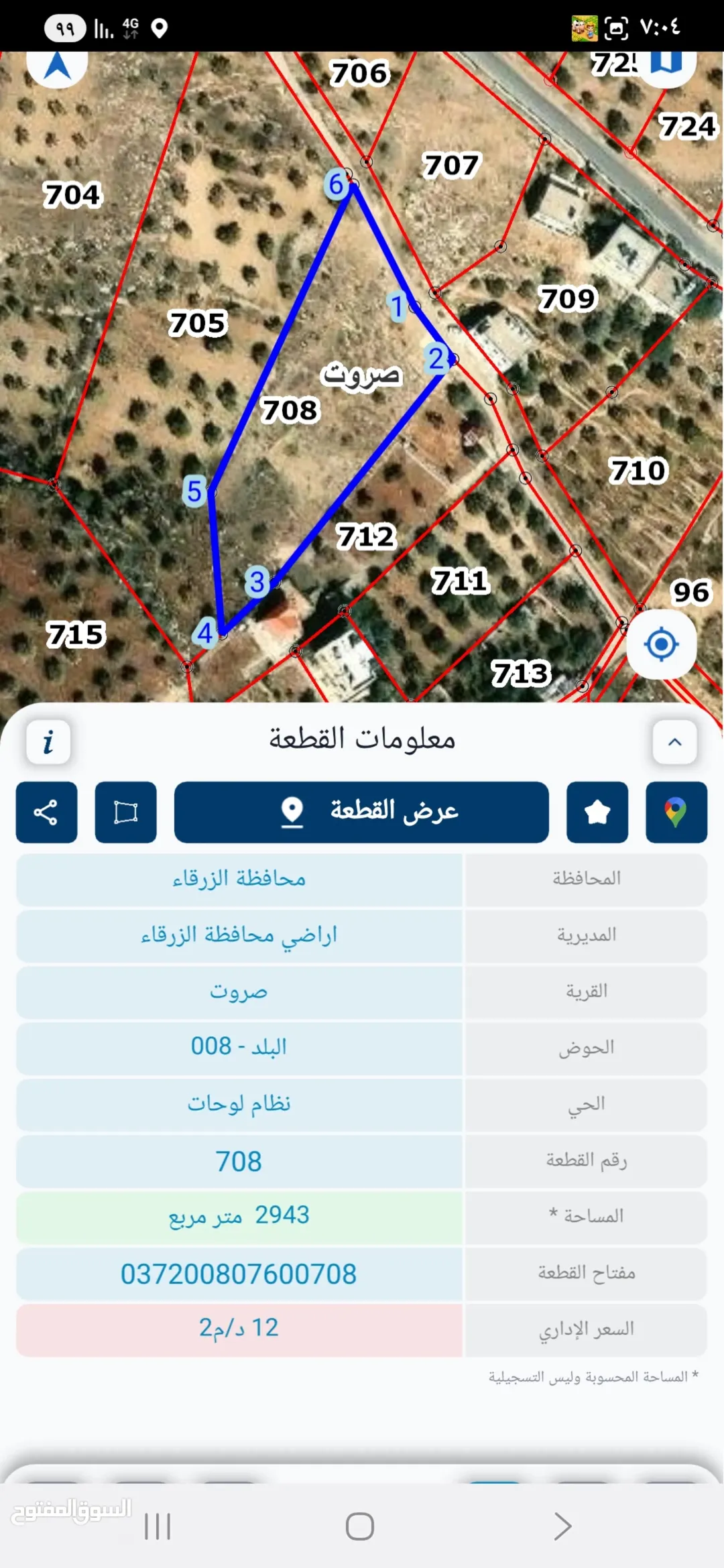 أرض سكنية مميزة للبيع في صروت – حوض البلد