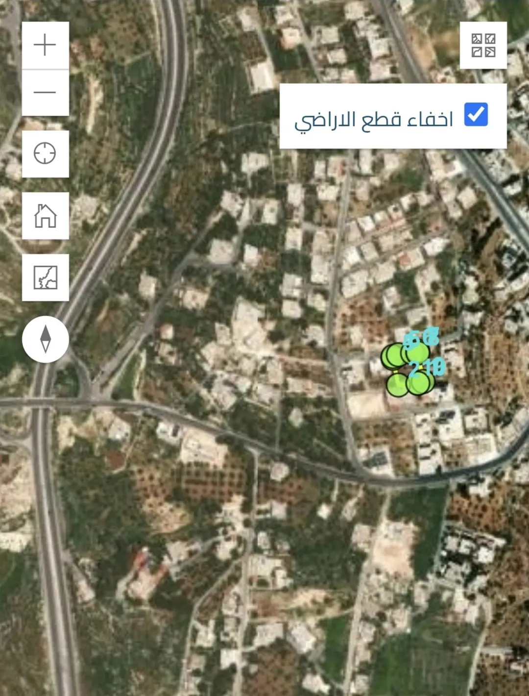 دونم ارض ، فوق شارع الستين ، مطل و كاشف ، البقيع