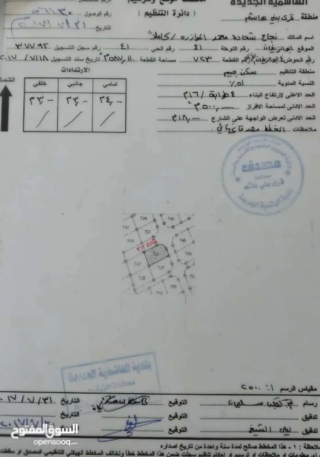 قطعة أرض مميزة للبيع في موقع مرتفع