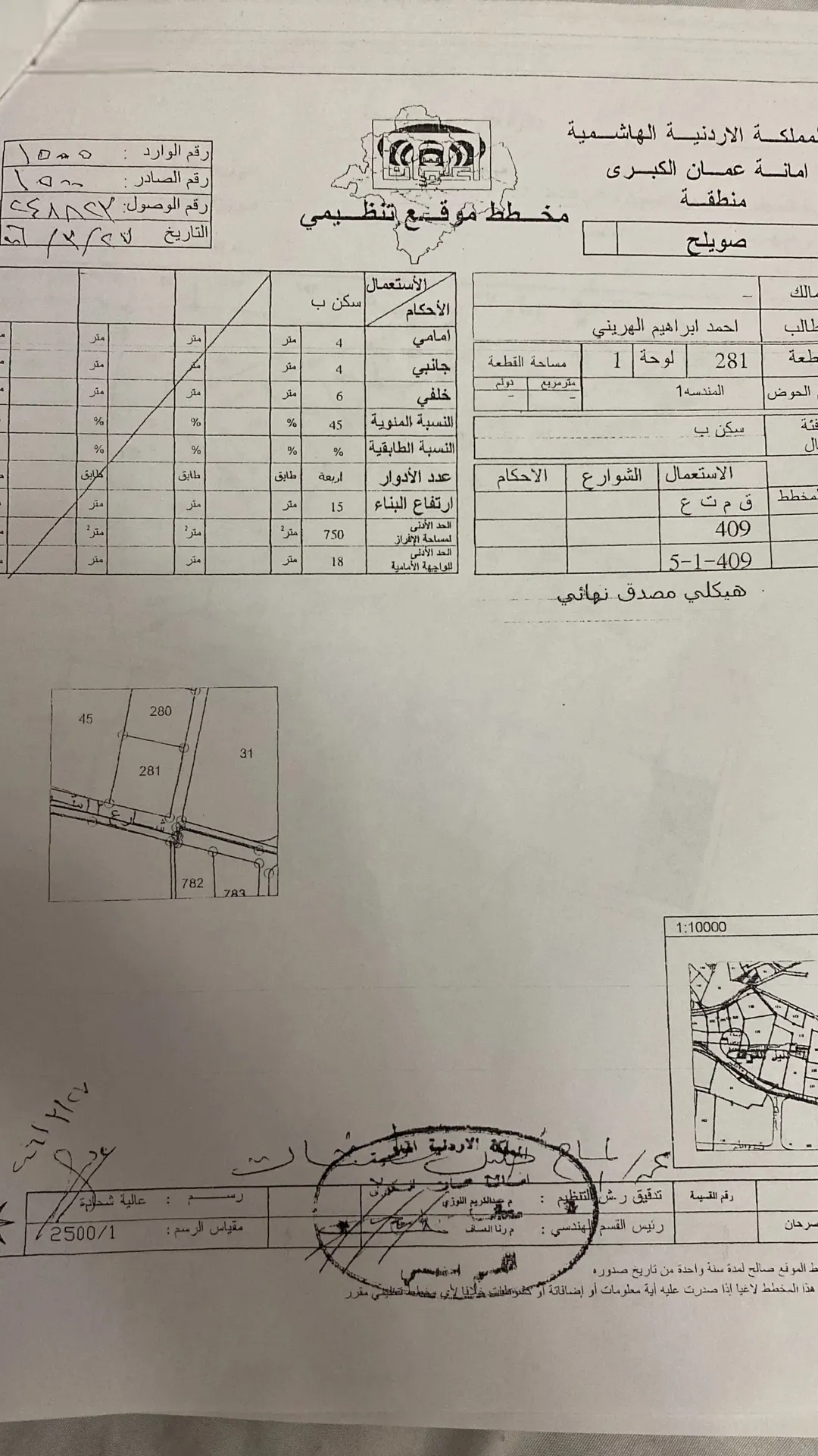 أرض سكنية مميزة بمساحة 1200 متر مربع في منطقة الكمالية