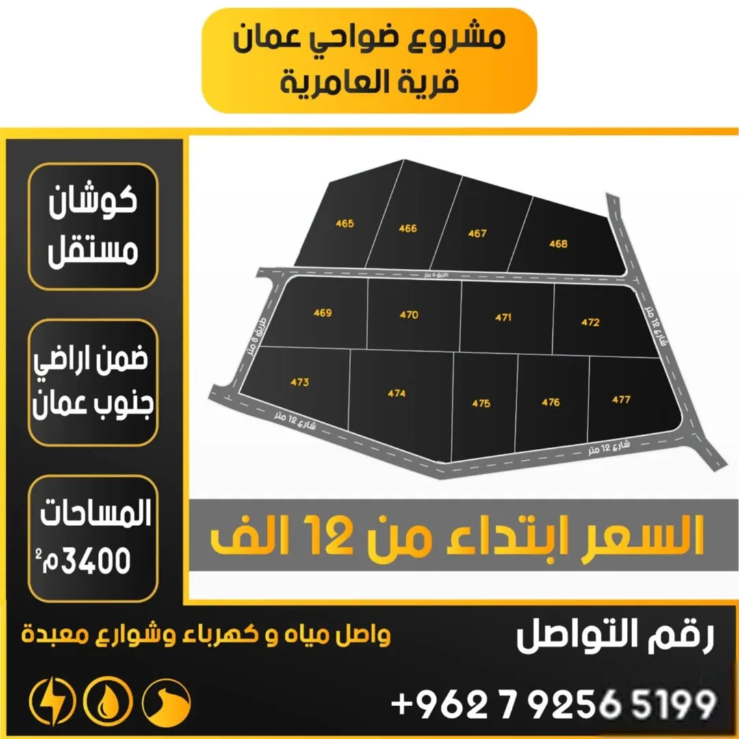 أراضي جنوب عمان طريق المطار