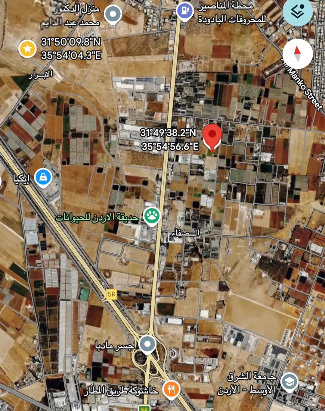 ارض للبيع في اليادوده طريق المطار حوض الفريط خلف ايكيا مساحة ( 9700 م )