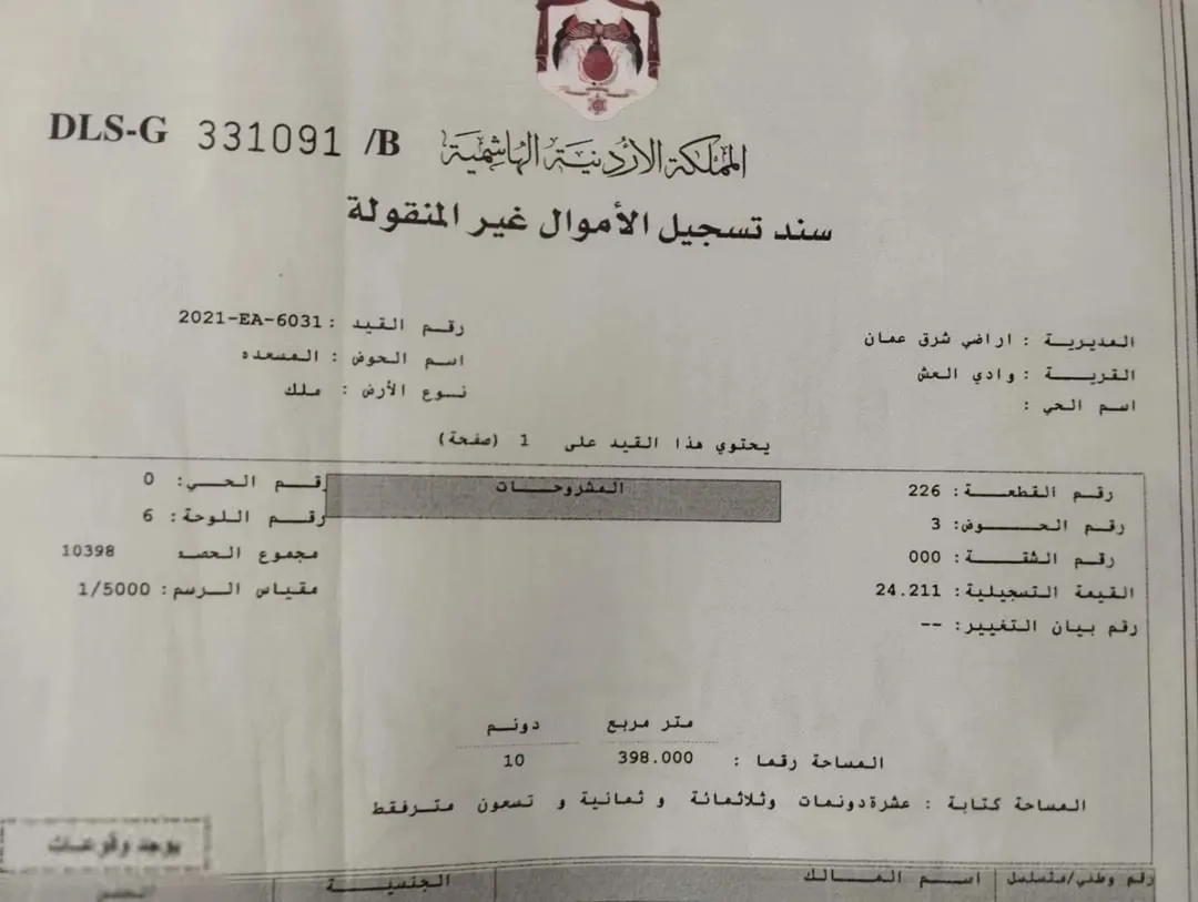 ارض للبيع على شارع الميه