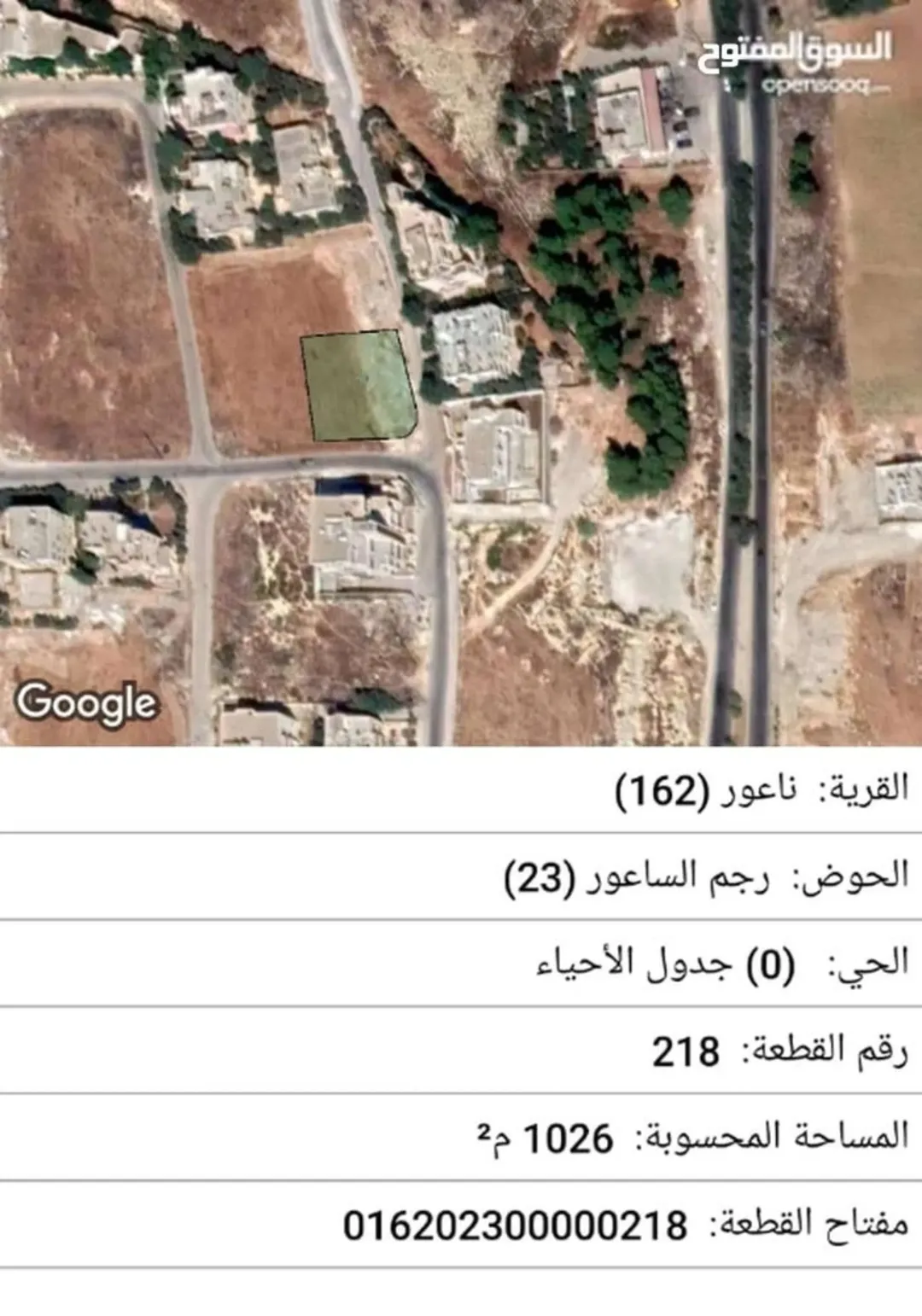 أرض سكنية مميزة للبيع في ناعور – رجم الساعور