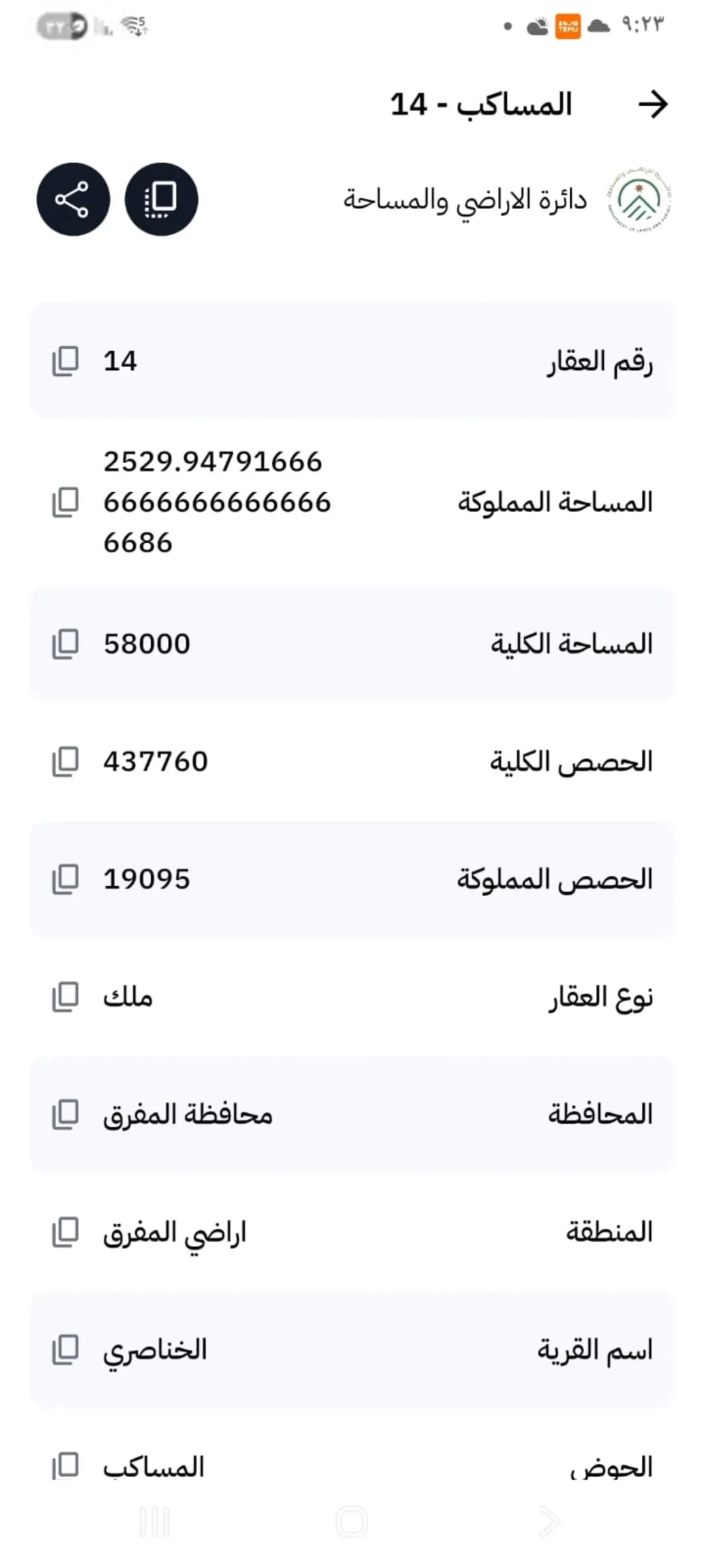 أرض سكنية مميزة للبيع في حوض المساكب – المفرق