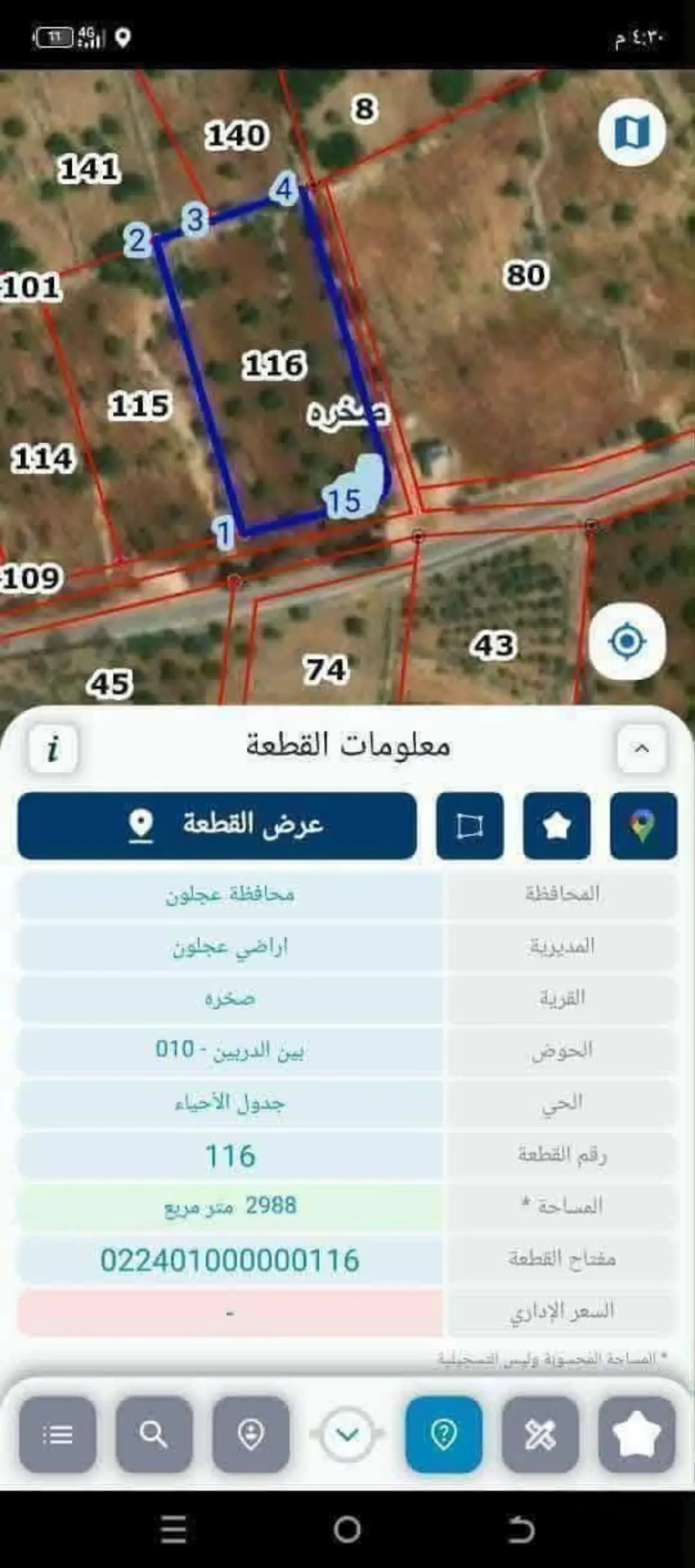 مزرعة زيتون ولوز مثمرة للبيع في عجلون – صخرة