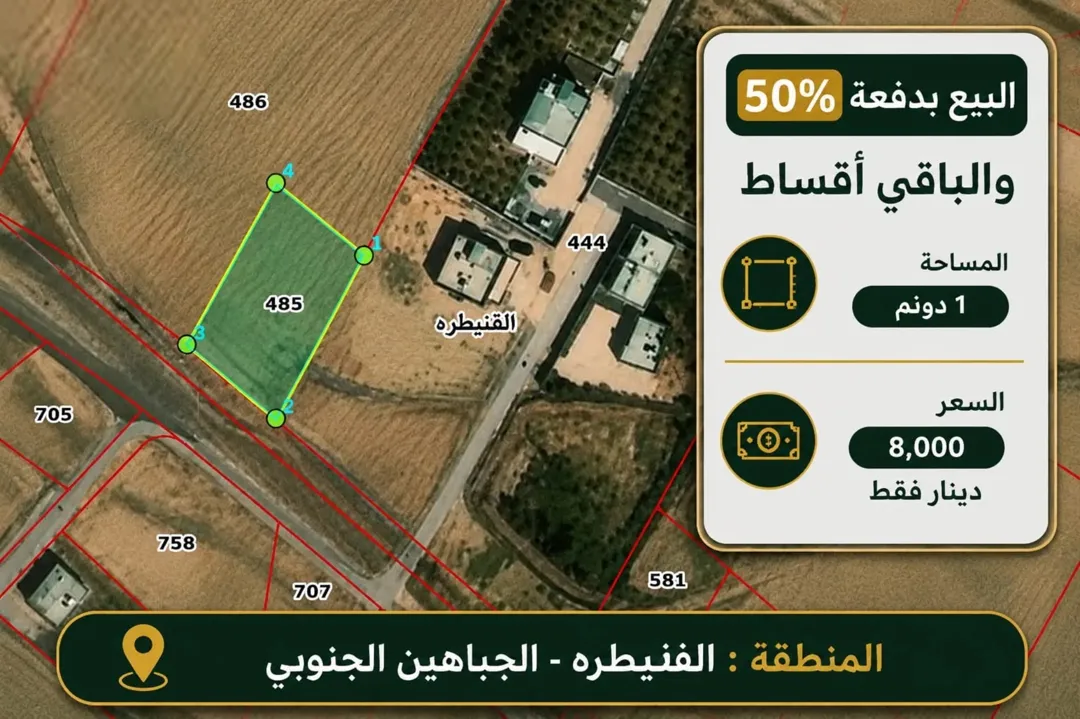 أرض سكنية للبيع في ناعور – عمان