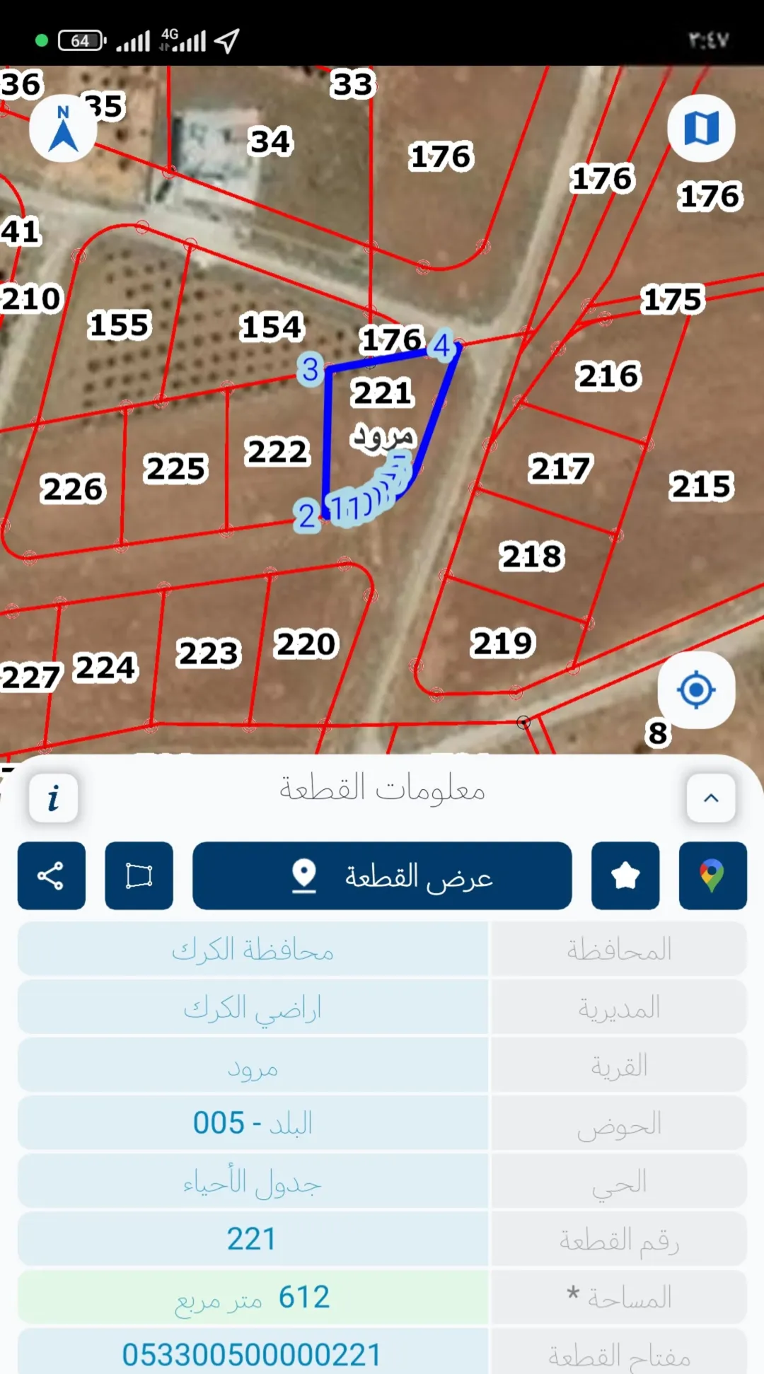 ارض للبيع في الكرك -مرود