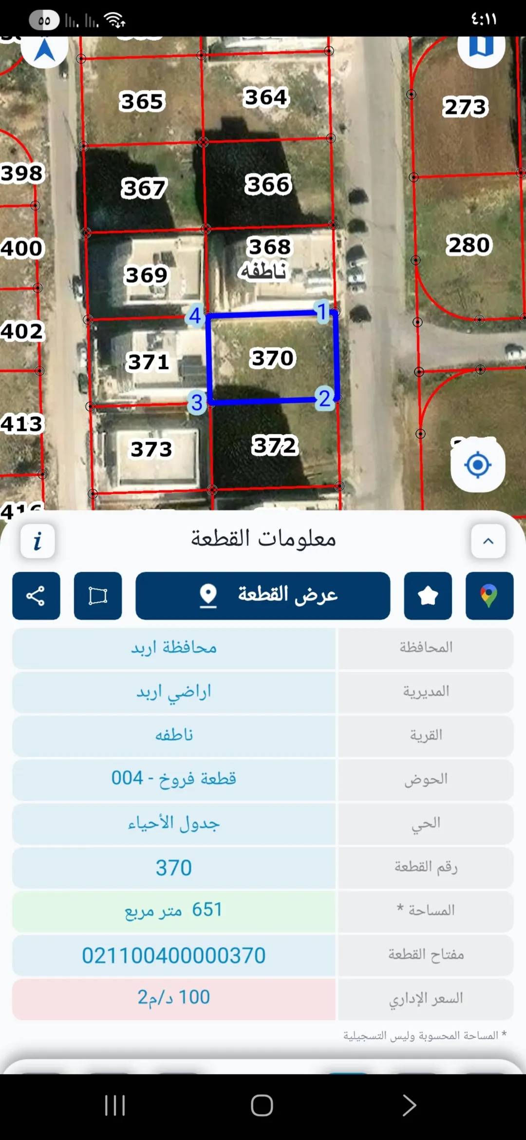 أرض مميزة للبيع في ضاحية الحسين – إربد