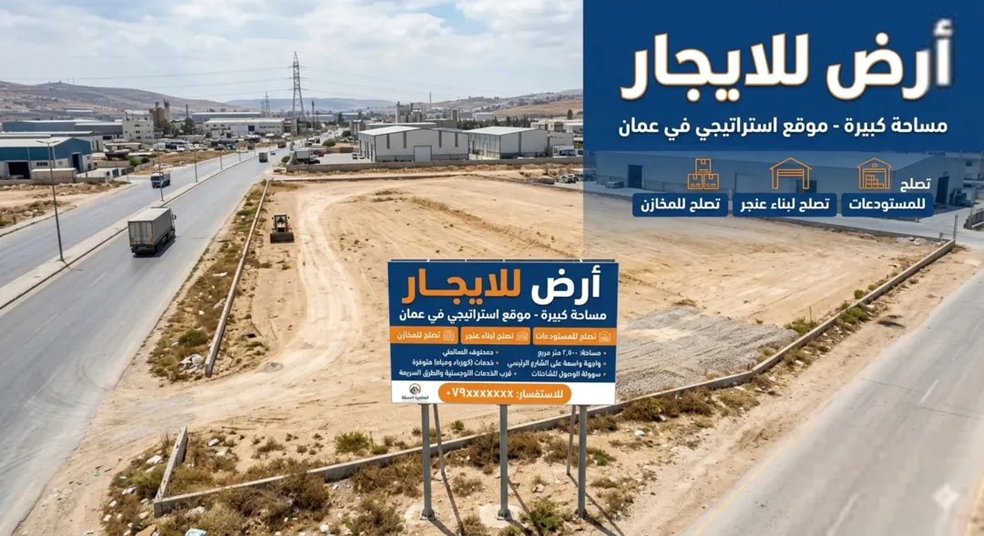 أرض للإيجار في القويسمة بمساحة 800 متر مربع