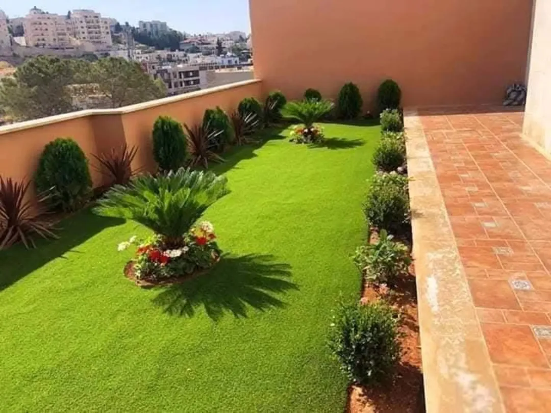 تنسيق حداق واعمال. البربكيو والشلال
