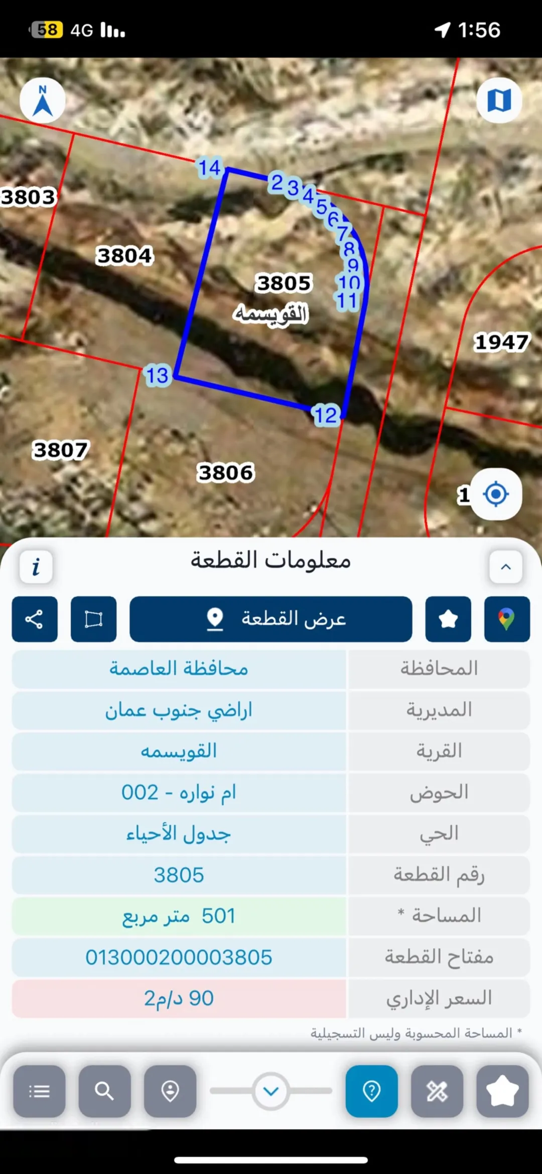 قطعة أرض سكنية مميزة للبيع في أم نوارة