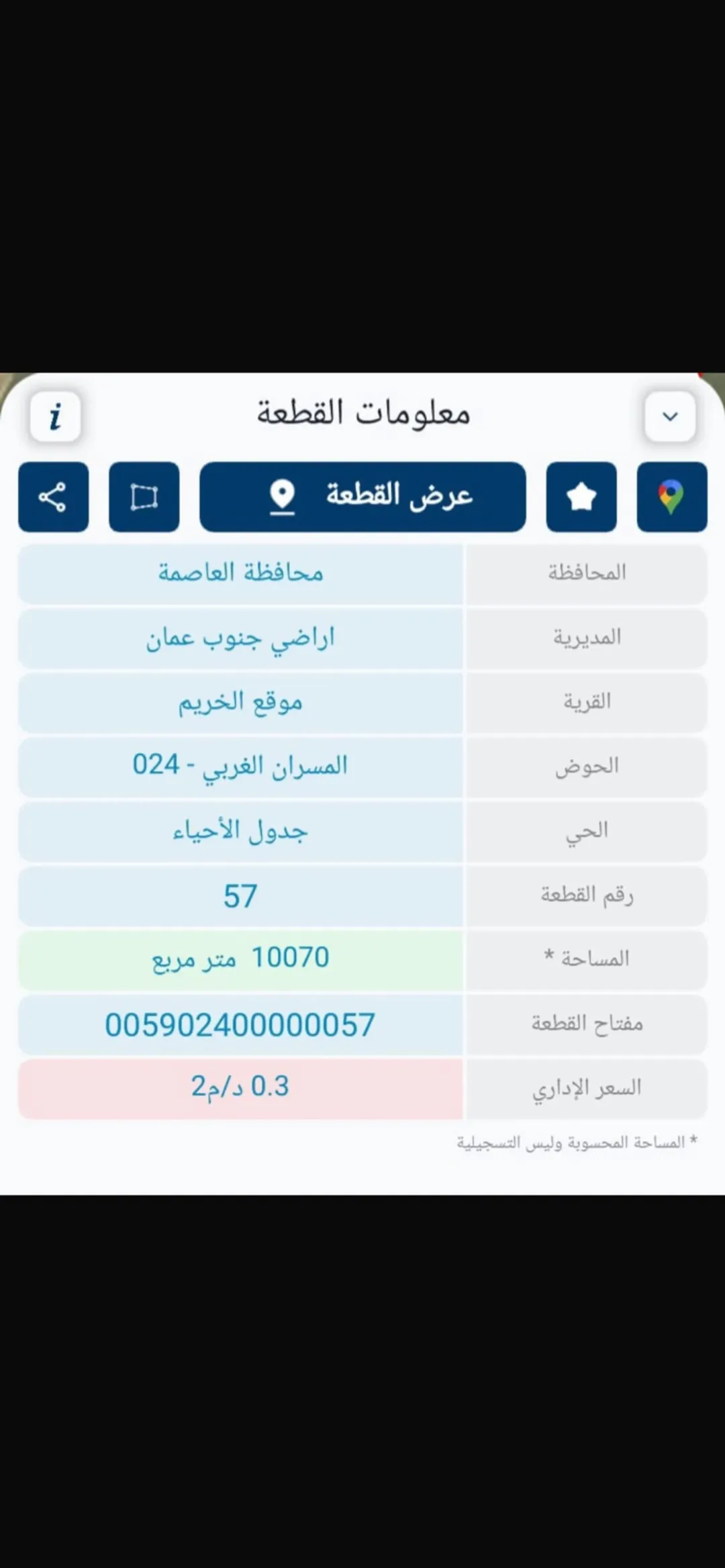 ارض بمساحه جيده 10 دونم