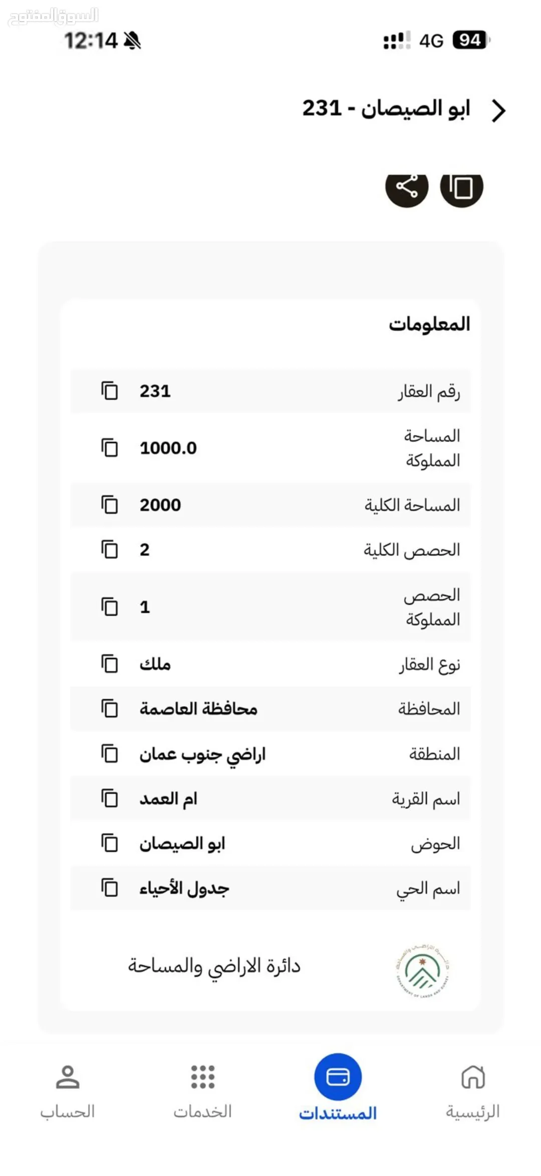 أرض مميزة بمساحة 2,000 م² في أم العمد