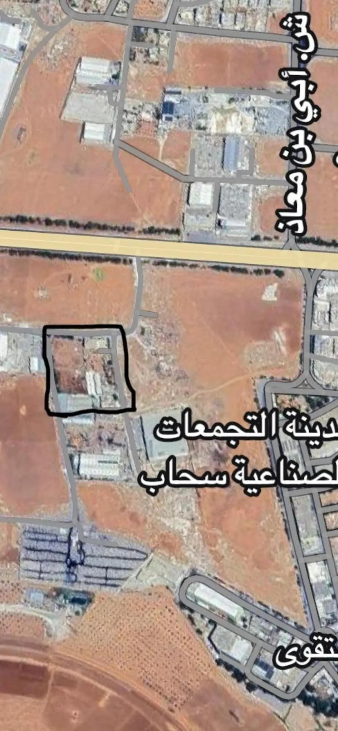 أرض صناعية استراتيجية على 3 شوارع بجانب مدينة التجمعات الصناعية