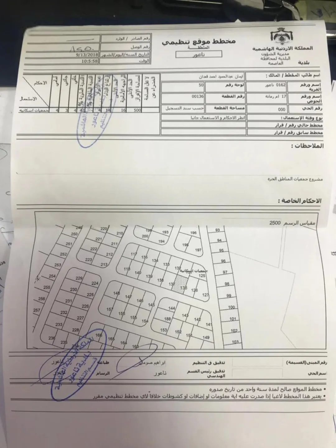 أرض سكنية مميزة للبيع في طريق المطار بإطلالة ساحرة