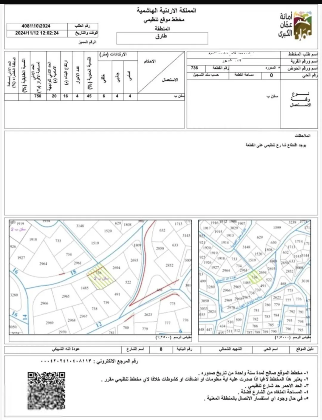 أرض سكنية مميزة للبيع في طبربور بالقرب من مدرسة التلال الذهبية
