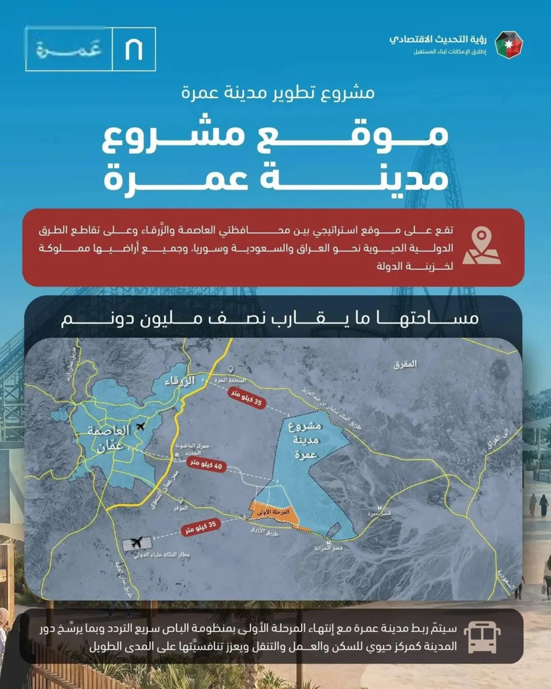أرض استثمارية بمساحة 3,400 م² بالقرب من شارع المية في مدينة عمرة الجديدة