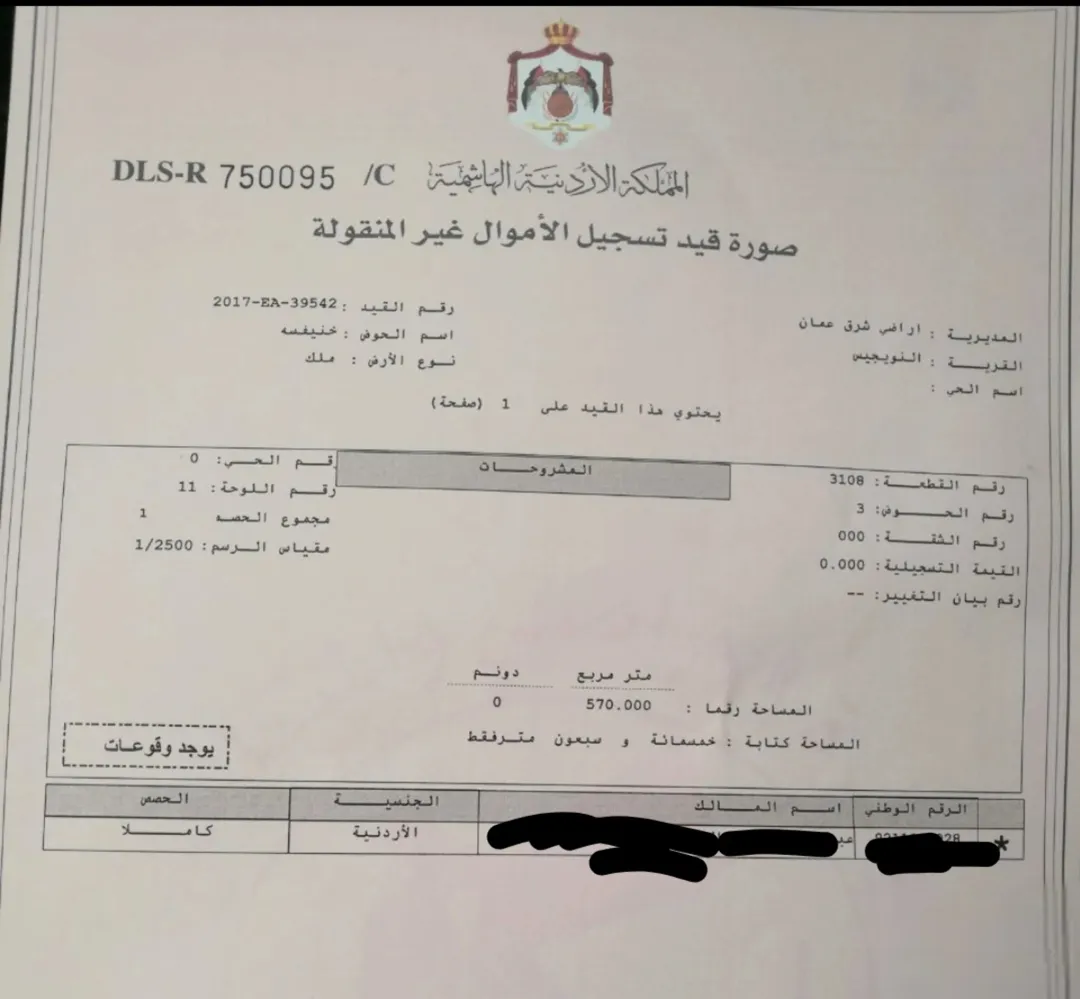 ارض تجاري مباشرة الهاشمي الشمالي حي الزغاتيت