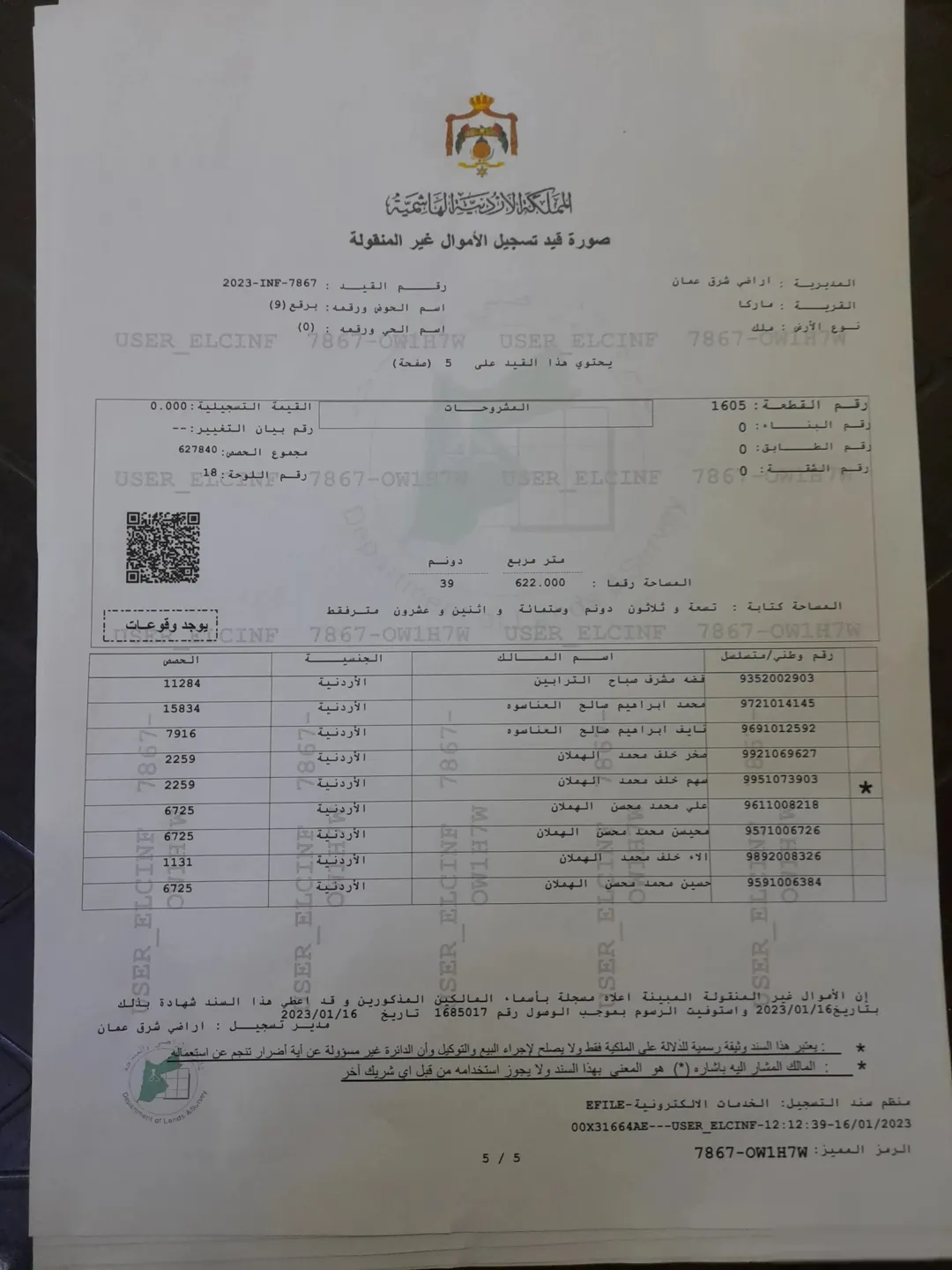 فرصة للاستثمار حصص مشتركة للبيع على طريق الحزام الدائري بجانب كازية صالحية العابد