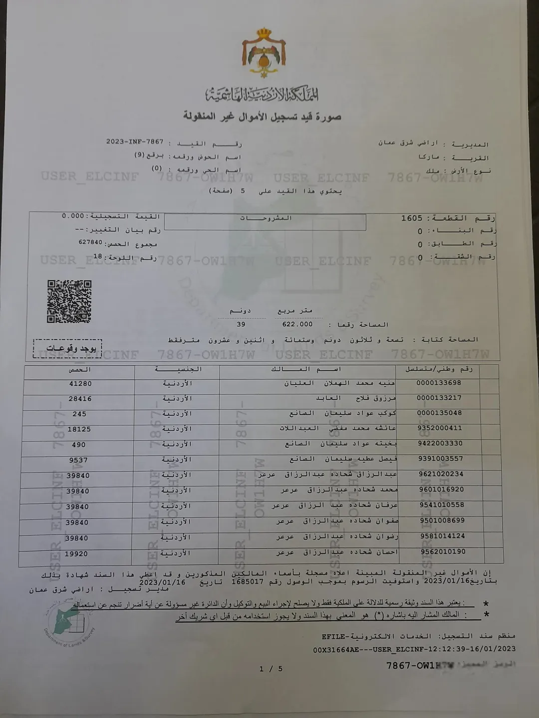 فرصة للاستثمار حصص مشتركة للبيع على طريق الحزام الدائري بجانب كازية صالحية العابد