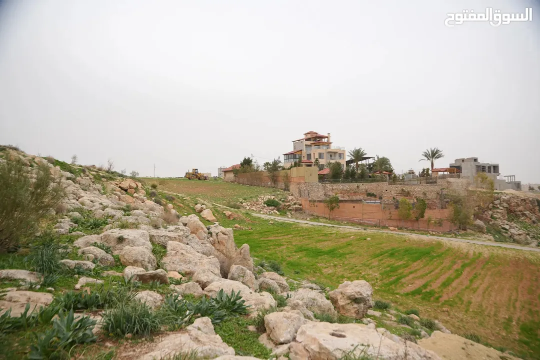 اجمل قطع اراضي في منطقه حسبان مطلة ع البحر الميت وباسعار منافسه افراز جديد خدمات كهرباء ومياه