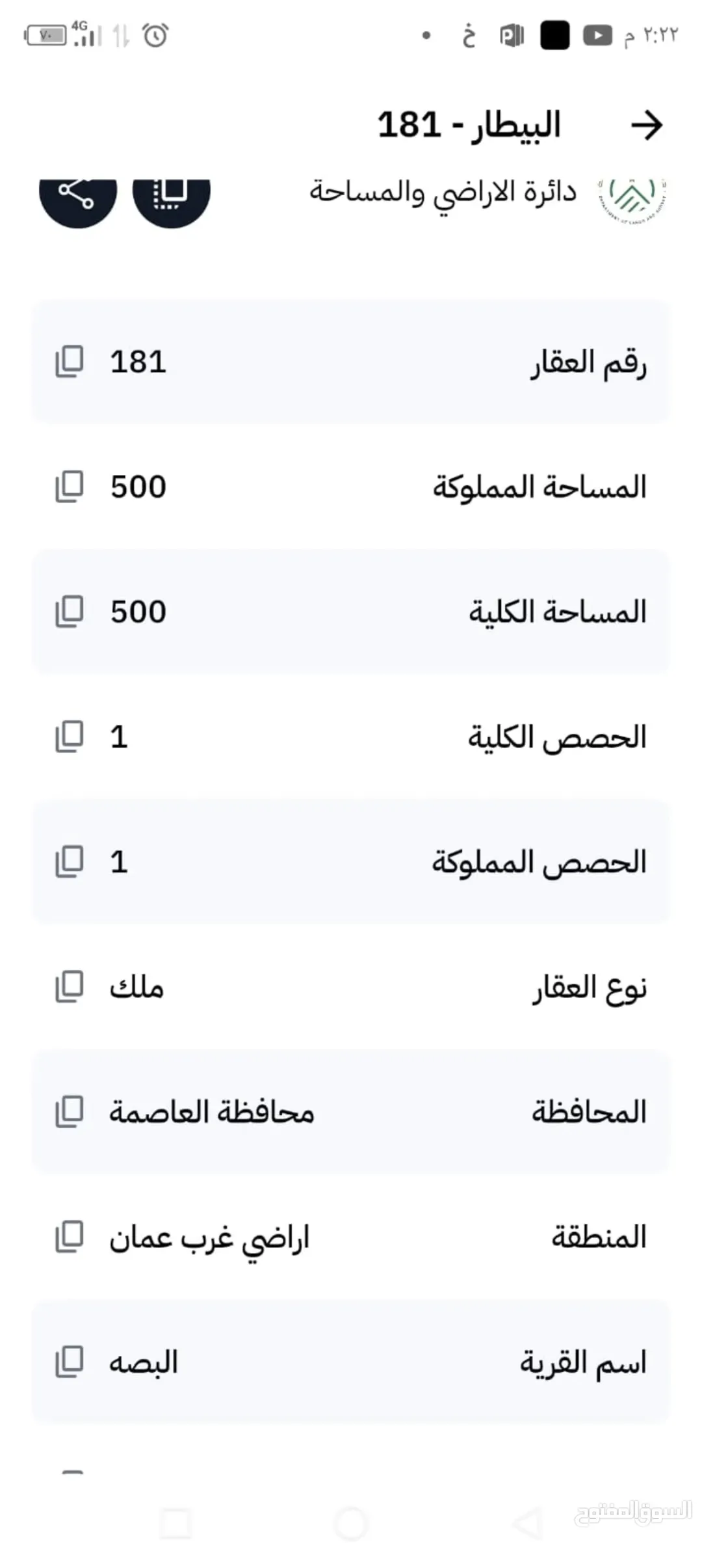 أرض مميزة للبيع في عمان