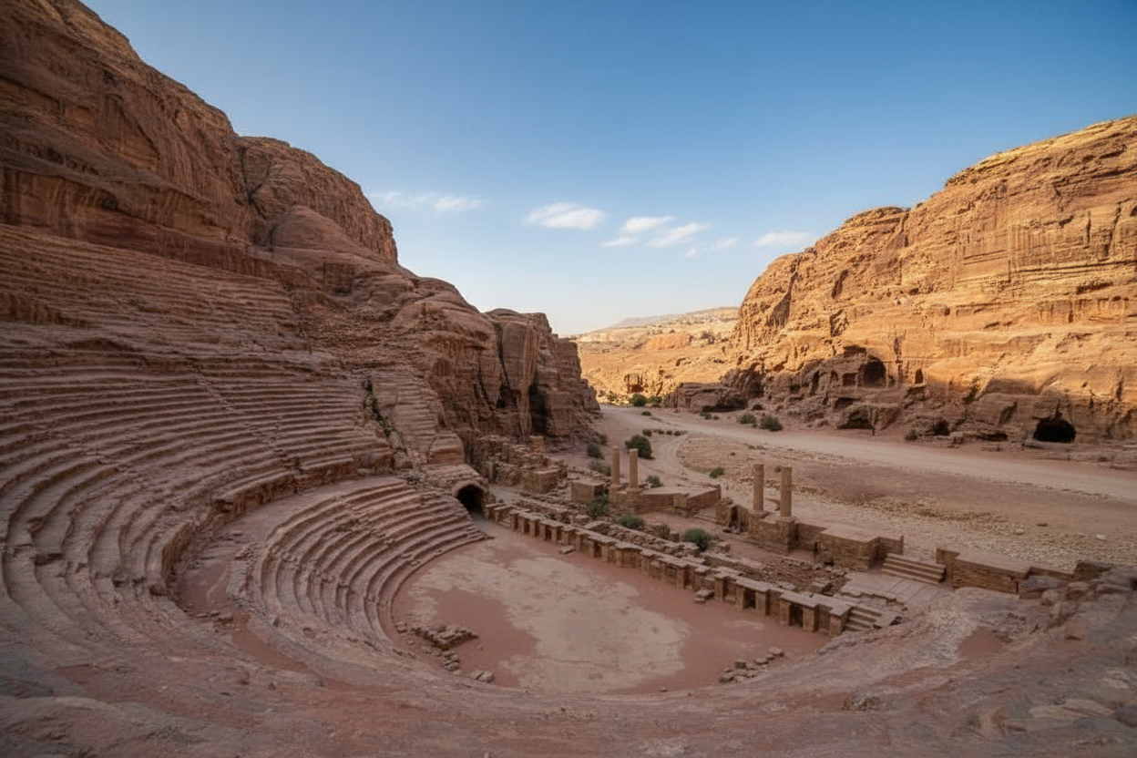 Nabatean Theatre - 8CFW+WQ2, Wadi Musa, Jordan