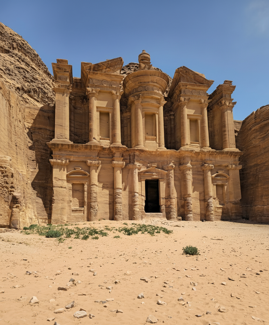 AlDayr - Petra, monstry, Jordan